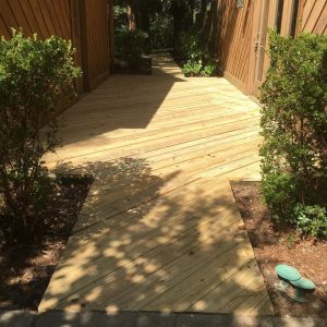 diagonal deck boards
